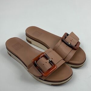 DV by Dolce Vita Cayden Brown Slide Sandals with Buckle Size 7.5